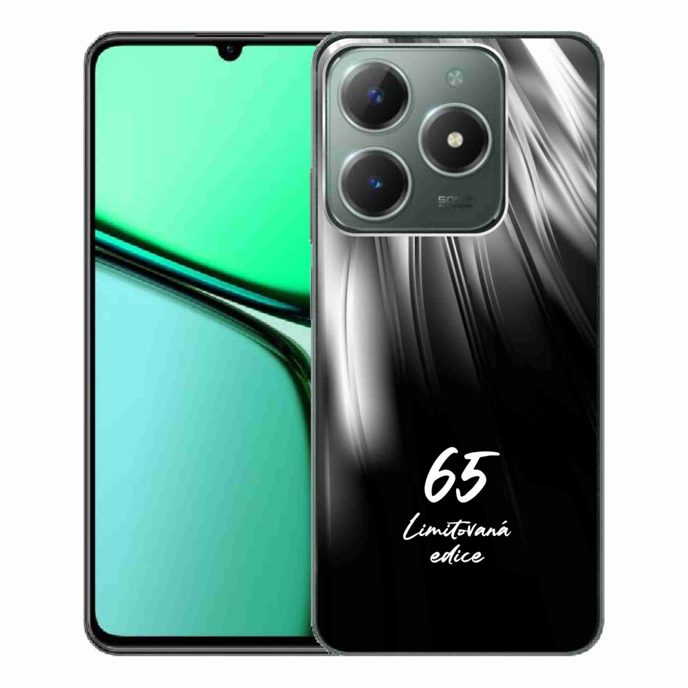 Gélový kryt mmCase na Realme C61 - 65 limitovaná edícia čierne pozadie