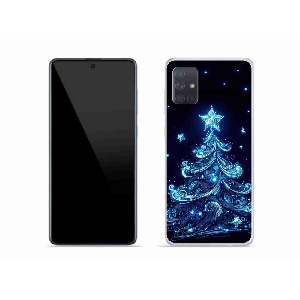 Gélový kryt mmCase na Samsung Galaxy A51 - neónový vianočný stromček 4