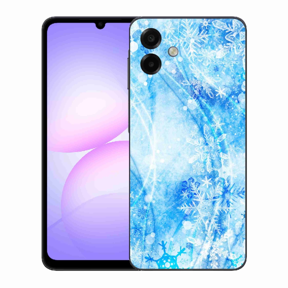 Gélový kryt mmCase na Samsung Galaxy A07 4G - snehové vločky