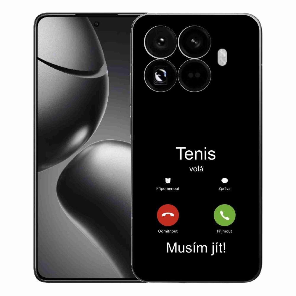 Gélový kryt mmCase na Xiaomi 15T Pro - tenis volá čierne pozadie
