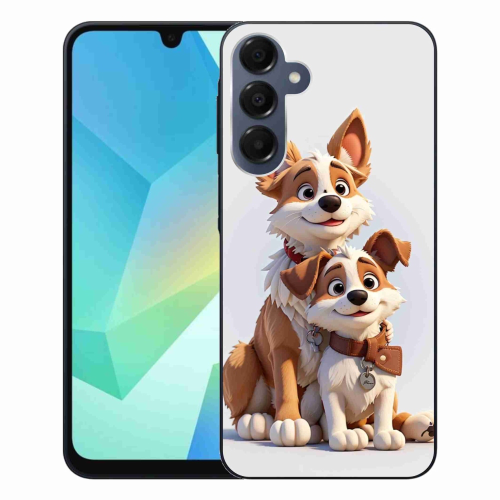 Gélový kryt mmCase na Samsung Galaxy A16 4G/5G - kreslenie psy