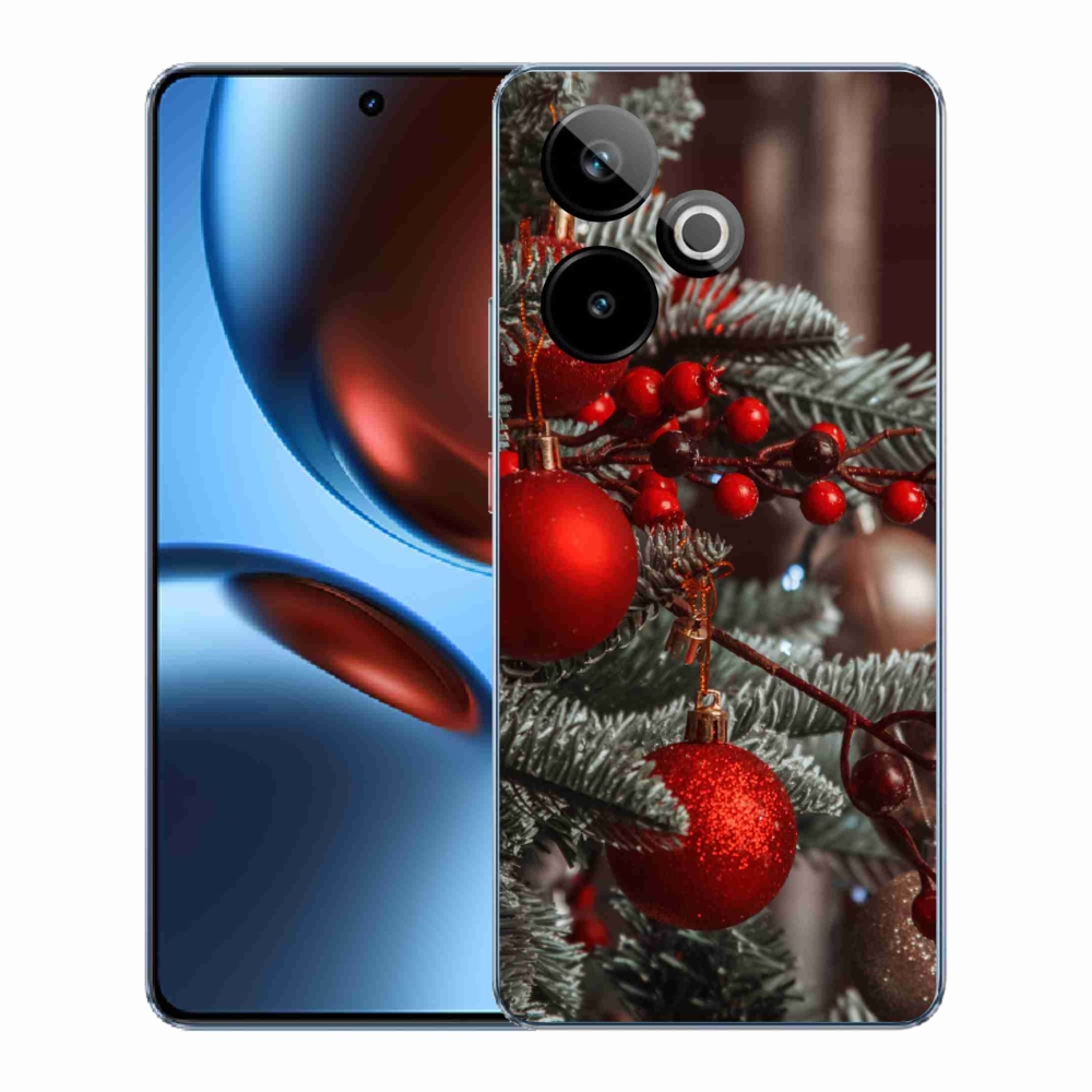 Gélový kryt mmCase na Realme GT 7 5G/GT 7T 5G - vianočné ozdoby 2