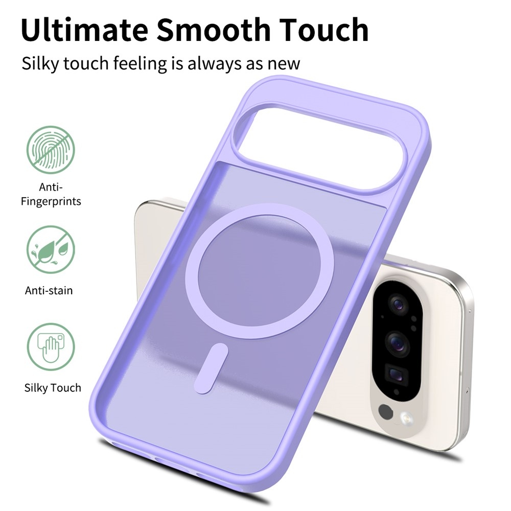 Skin gélový obal s pevným chrbtom a podporou MagSafe na Google Pixel 10 Pro/Pixel 10 - fialový