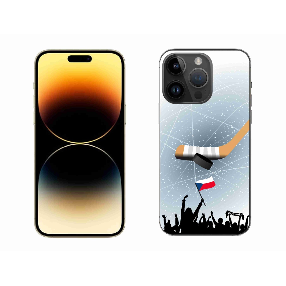Gélový kryt mmCase na iPhone 14 Pro Max 6.7 - fanúšikovia hokeja