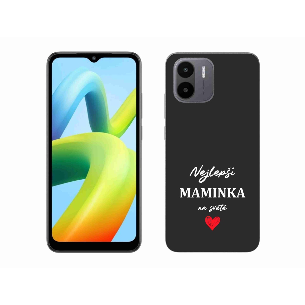 Gélový kryt mmCase na Xiaomi Redmi A1 - najlepšia mamička 1 čierne pozadie