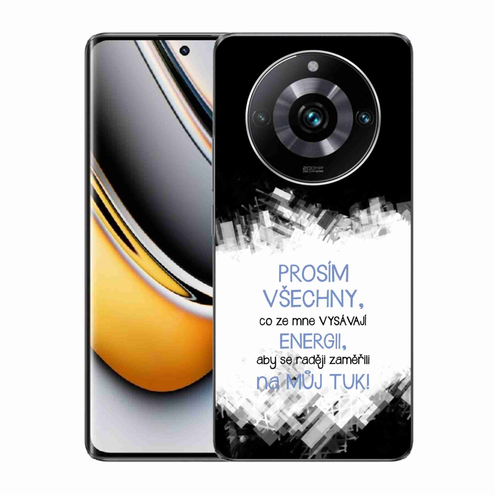 Gélový kryt mmCase na Realme 11 Pro/11 Pro+ - vtipný text 1 modrý