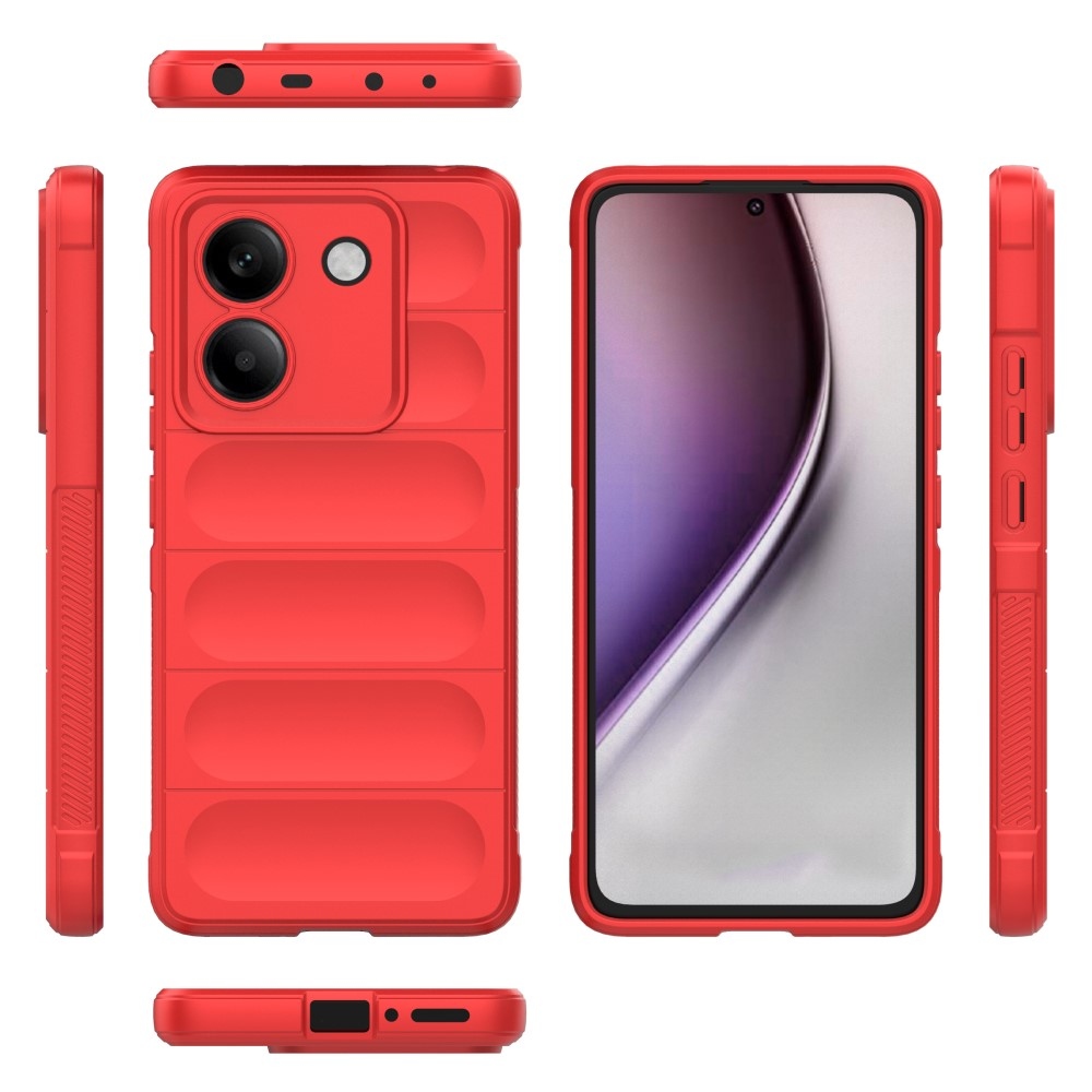 Rugg odolný gélový obal na Xiaomi Poco M7 Pro 5G - červený