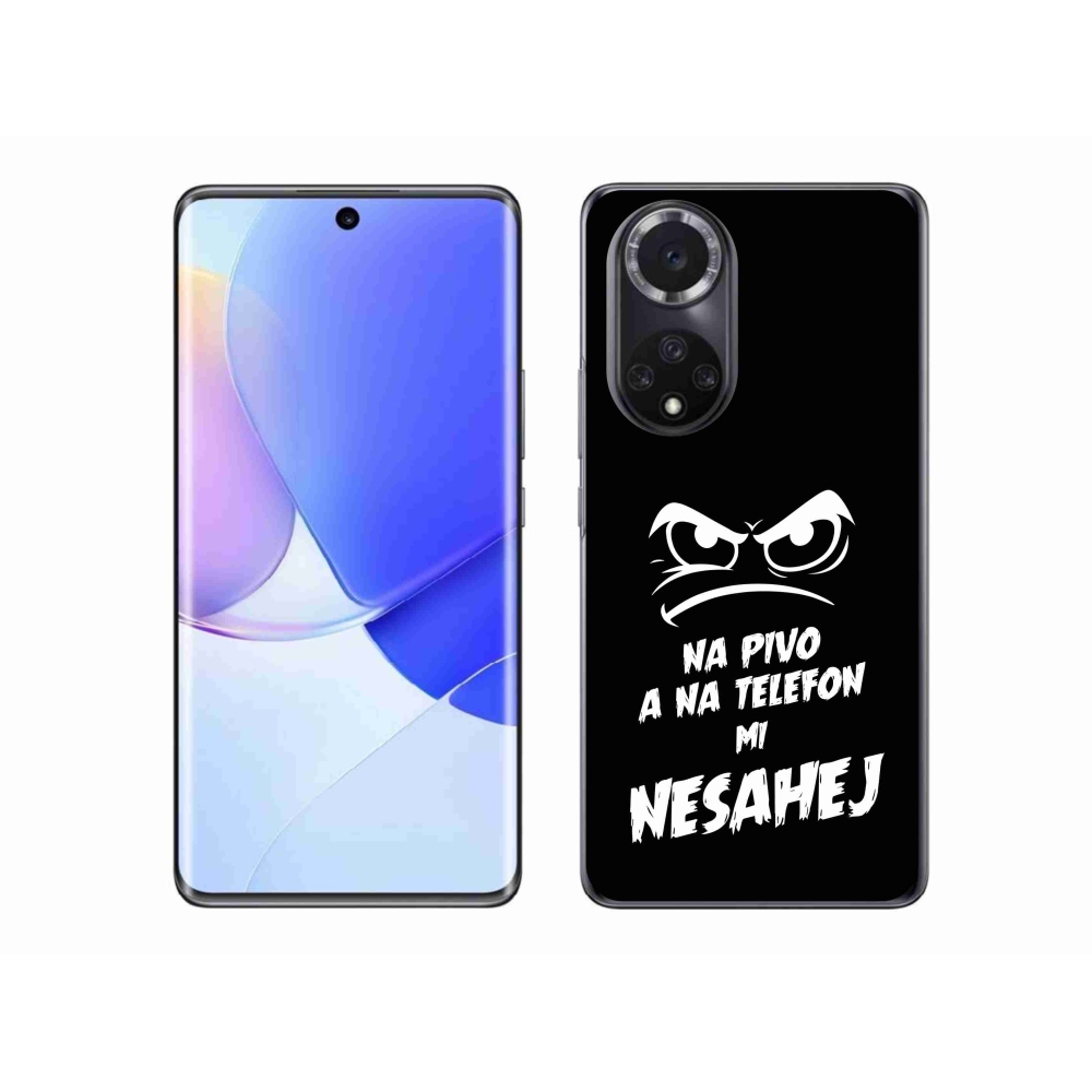 Gélový kryt mmCase na Honor 50 - pivný motív 2 čierne pozadie