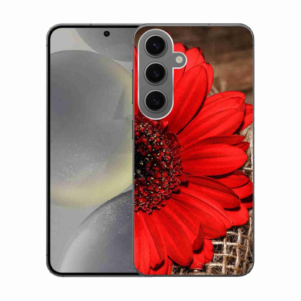 Gélový kryt mmCase na Samsung Galaxy S24 - gerbera