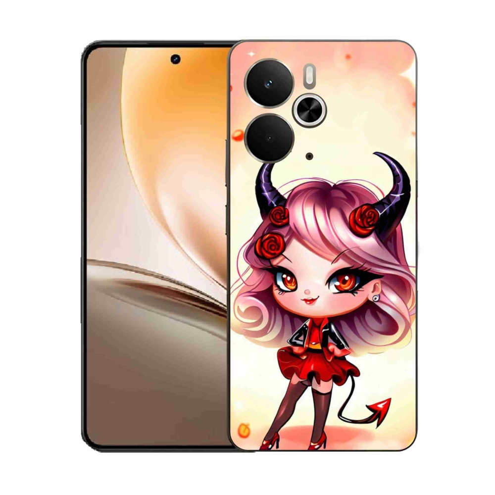 Gélový kryt mmCase na Realme 14 5G - kreslená čertica
