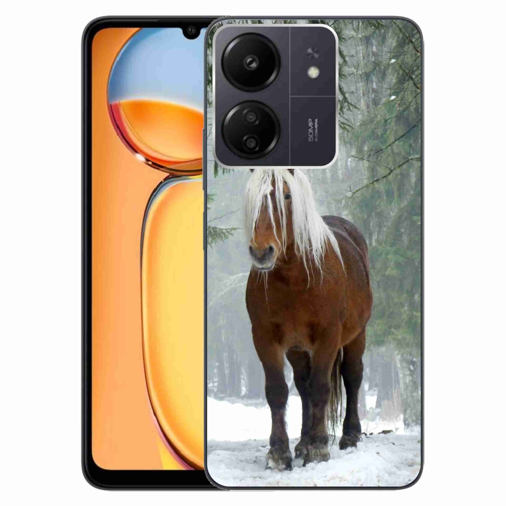 Gélový obal mmCase na Xiaomi Poco C65/Redmi 13C - kôň v lese