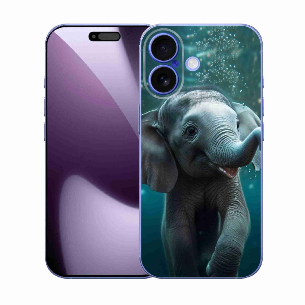Gélový kryt mmCase na iPhone 17 - sloník pod vodou