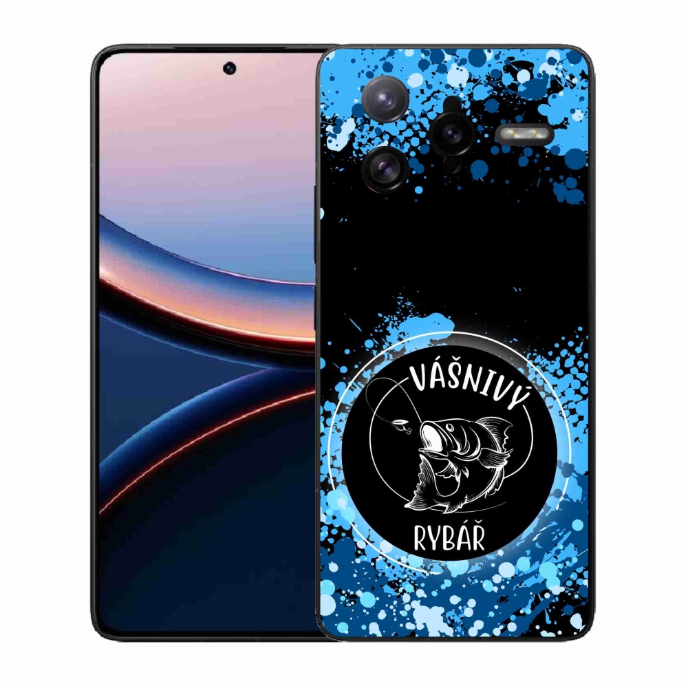 Gélový kryt mmCase na Xiaomi Poco F7 Ultra - vášnivý rybár čierne pozadie