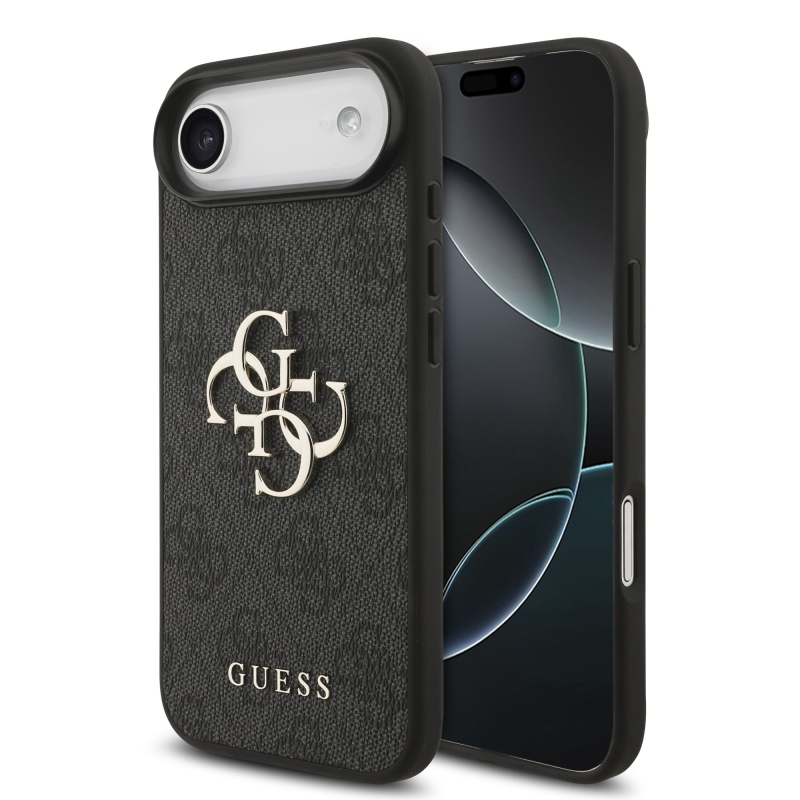 Guess PU 4G Metal Logo Zadný Kryt pre iPhone Air Grey