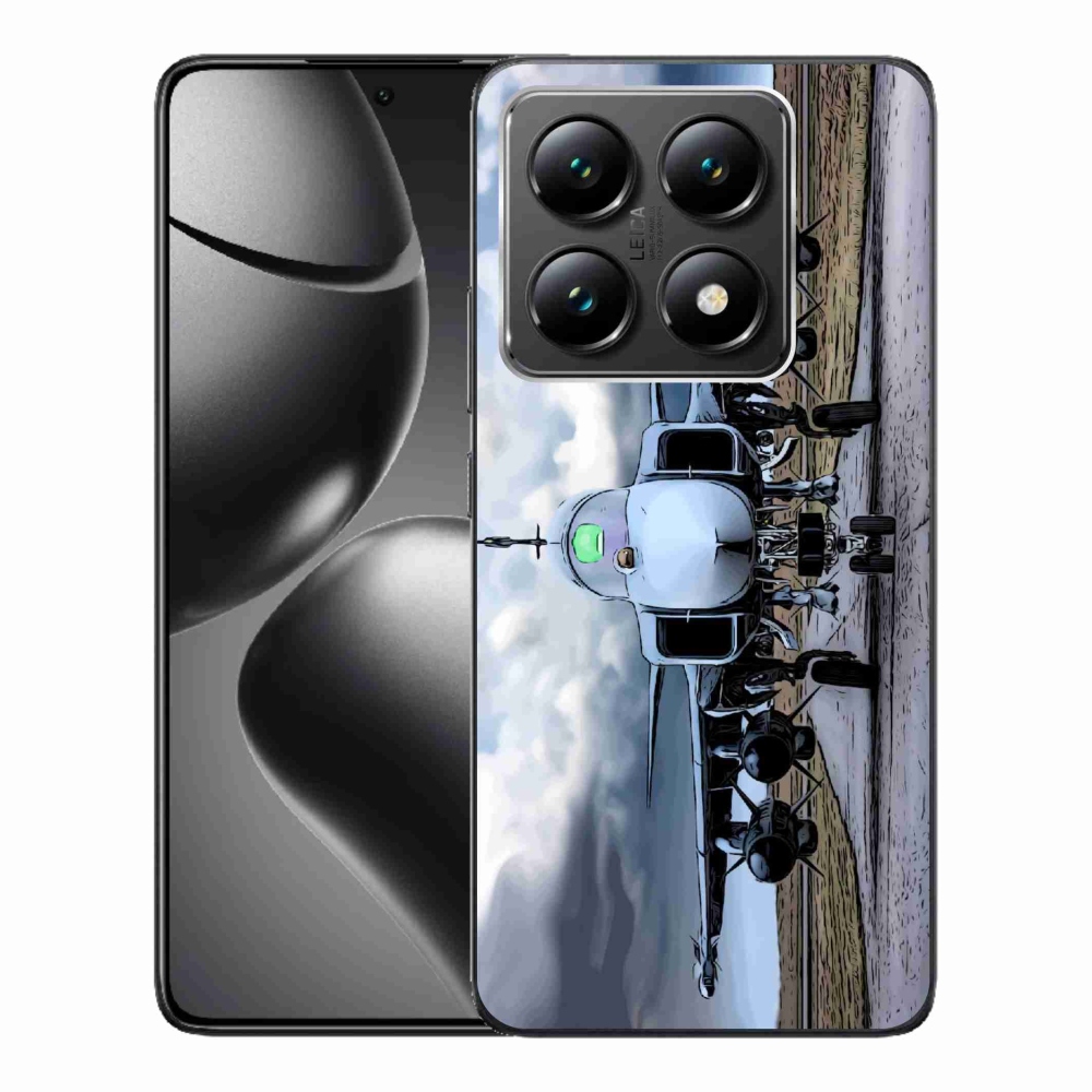 Gélový kryt mmCase na Xiaomi 14T - vojenské lietadlo