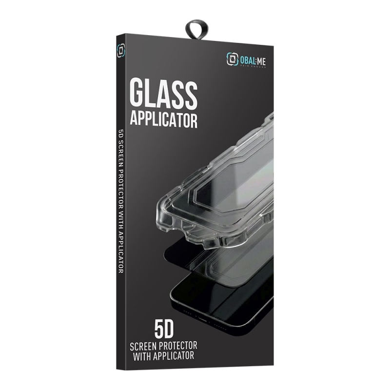 OBAL:ME 5D tvrdené sklo s aplikátorom pre Apple iPhone 17/17 Pro/18 Pro, čierne
