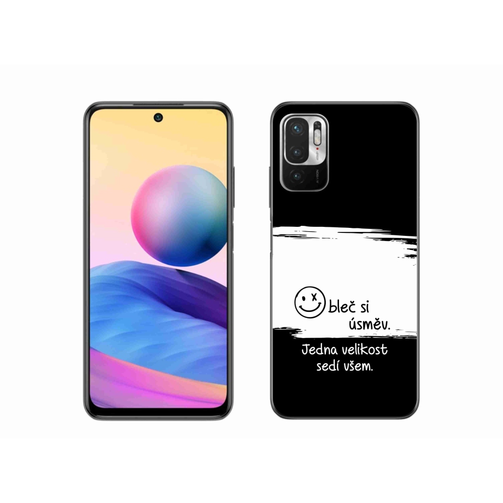Gélový kryt mmCase na Xiaomi Poco M3 Pro/5G - vtipný text 8 bieločierne pozadie