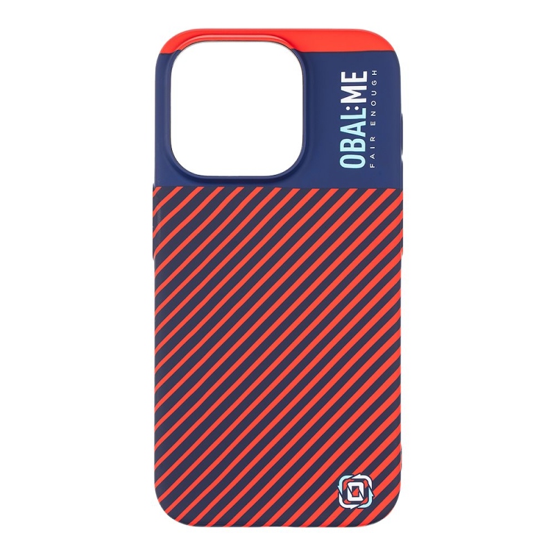 OBAL:ME Flossy Stripes Kryt pre Apple iPhone 15 Pro Blue/Red