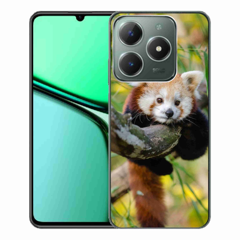 Gélový kryt mmCase na Realme C61 - panda červená