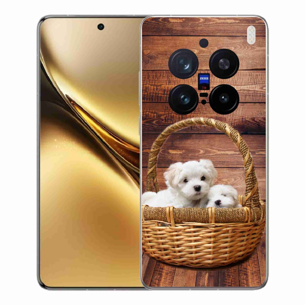 Gélový kryt mmCase na Vivo X200 Pro 5G - šteniatka