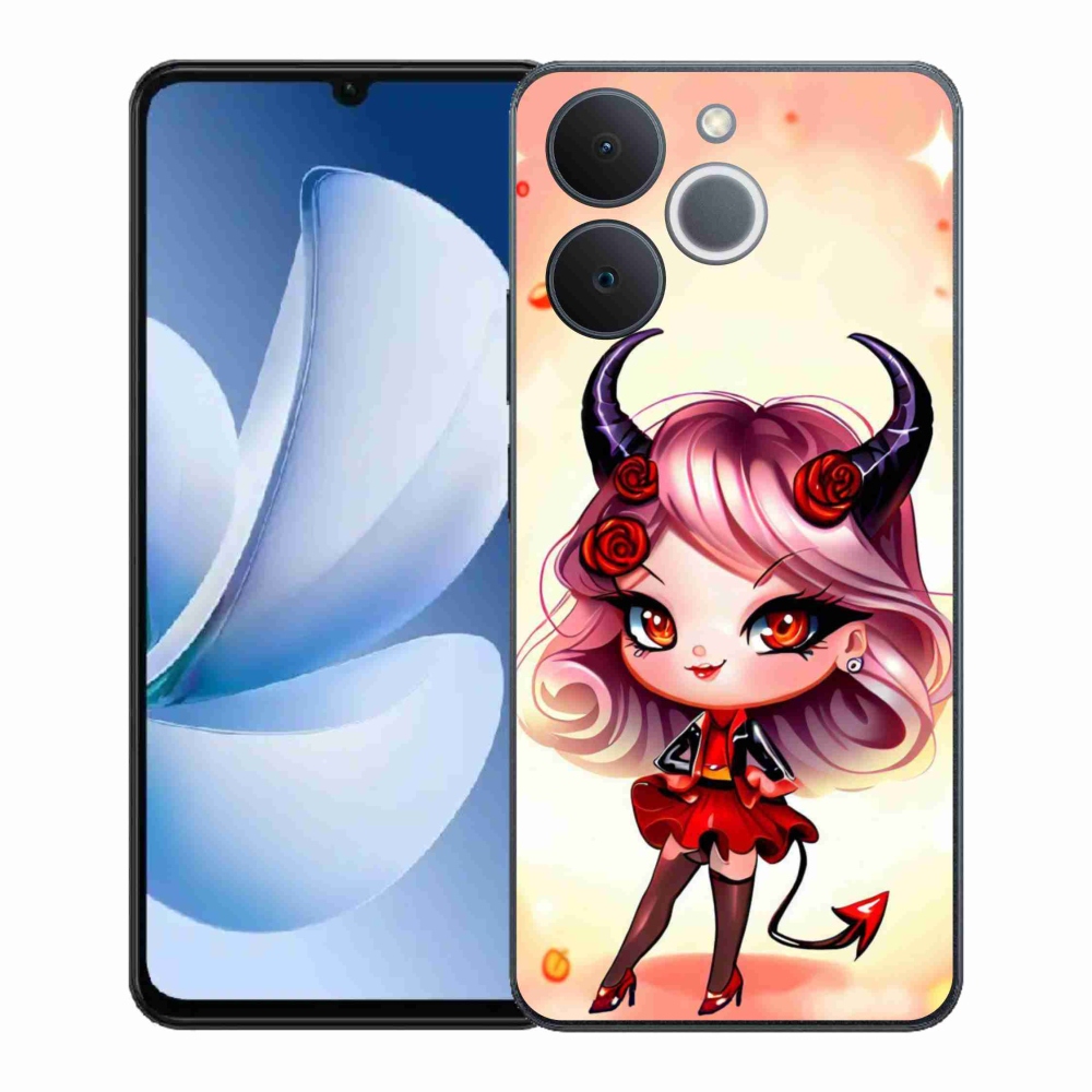 Gélový kryt mmCase na Realme Note 70T - kreslená čertica