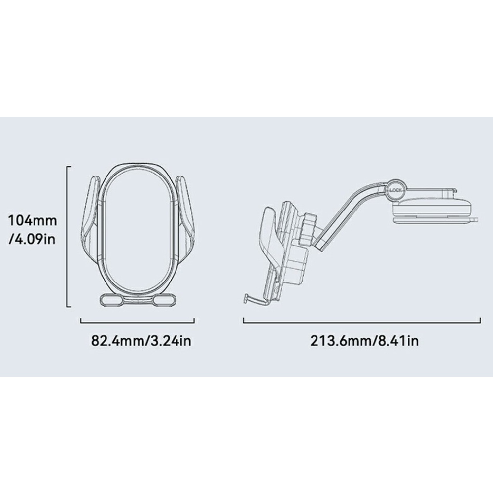 Essager bezdrôtová nabíjačka do auta s prísavkou 15W
