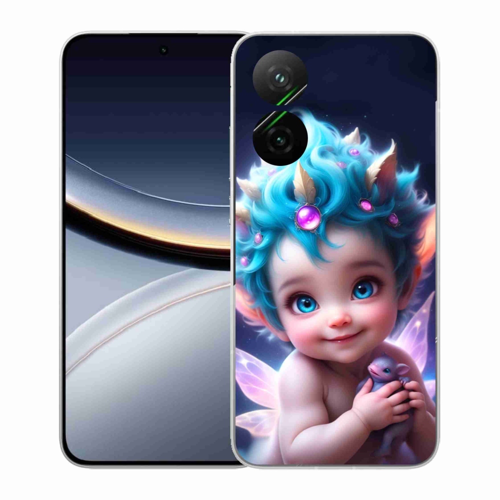 Gélový kryt mmCase na Xiaomi Poco F7 5G - dieťa s motýlími krídlami