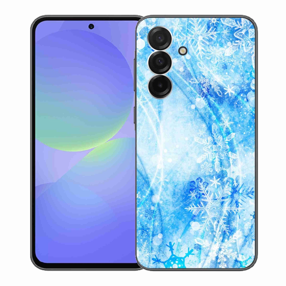 Gélový kryt mmCase na Samsung Galaxy A36 5G - snehové vločky