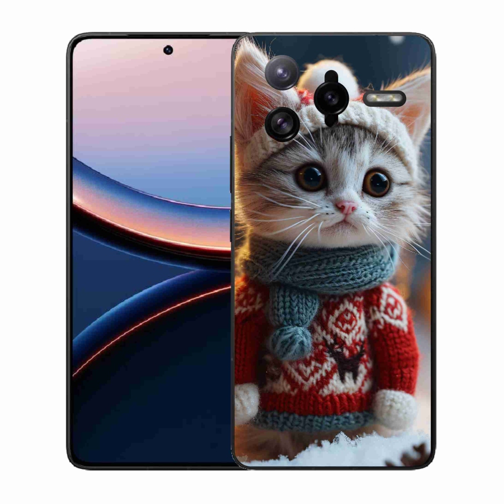 Gélový kryt mmCase na Xiaomi Poco F7 Ultra - mačiatko vo svetri