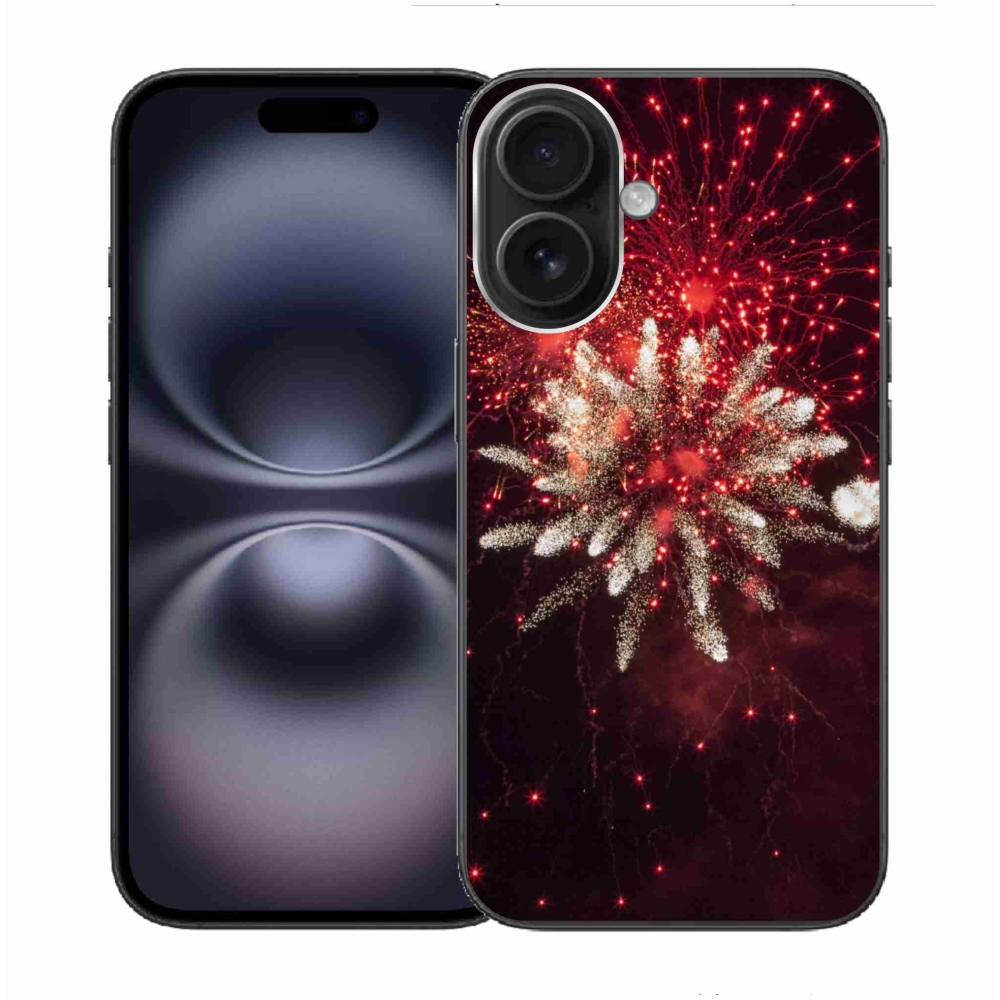 Gélový kryt mmCase na iPhone 16 - ohňostroj