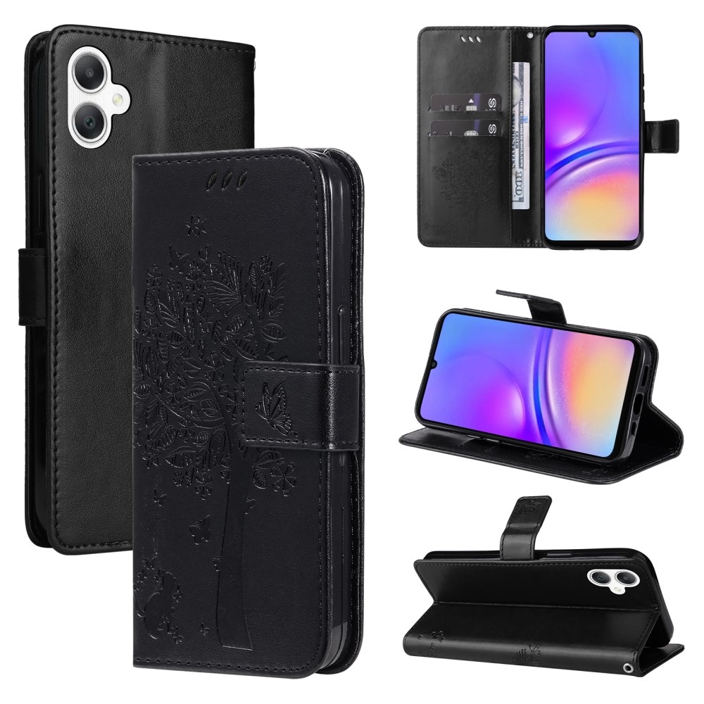 Trees knižkové púzdro na Samsung Galaxy A06 4G - čierne