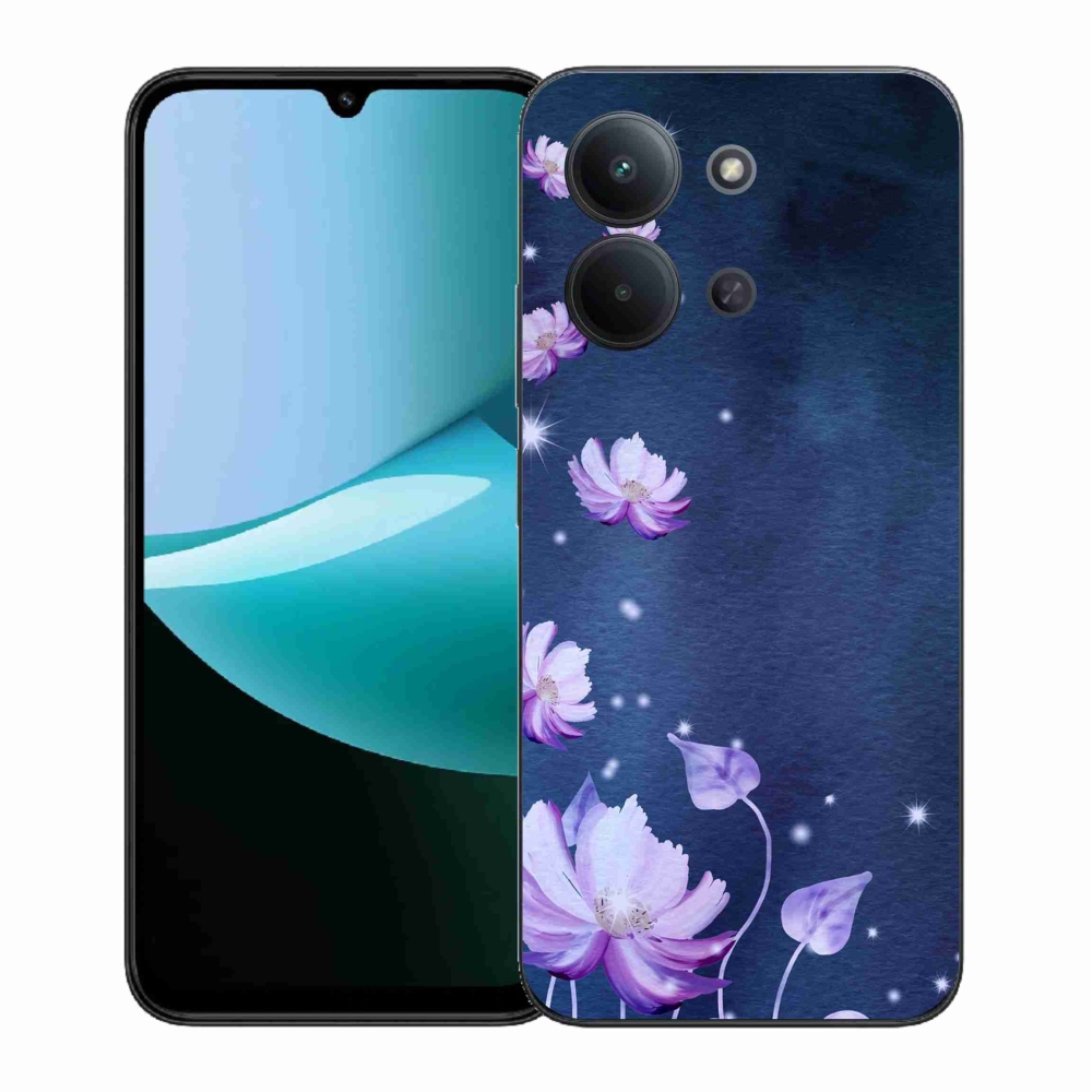Gélový kryt mmCase na Xiaomi Redmi 15C 4G (171mm)/Poco C85 4G (171mm) - padajúce kvety