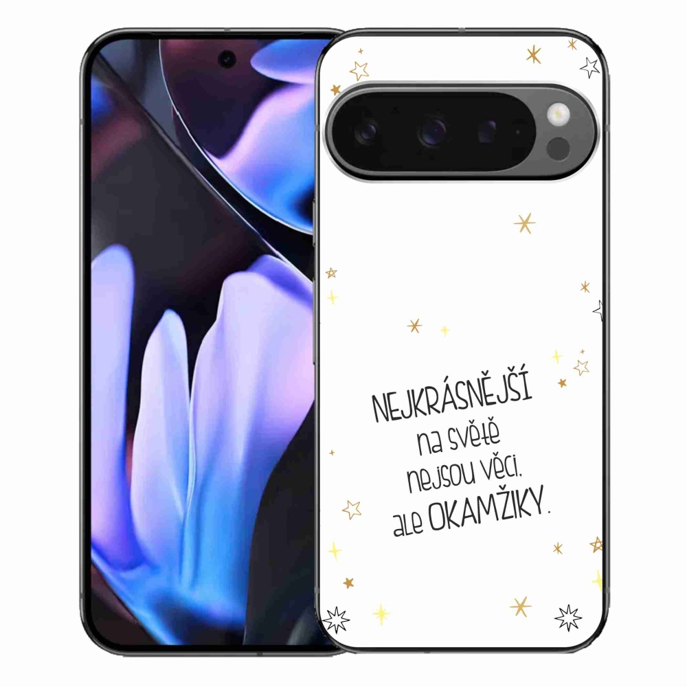 Gélový kryt mmCase na Google Pixel 9 Pro XL - citát 4 biele pozadie