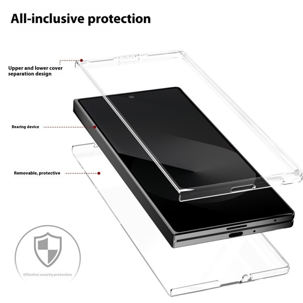 Plastový kryt na Samsung Galaxy Z Fold7 5G - priehľadný