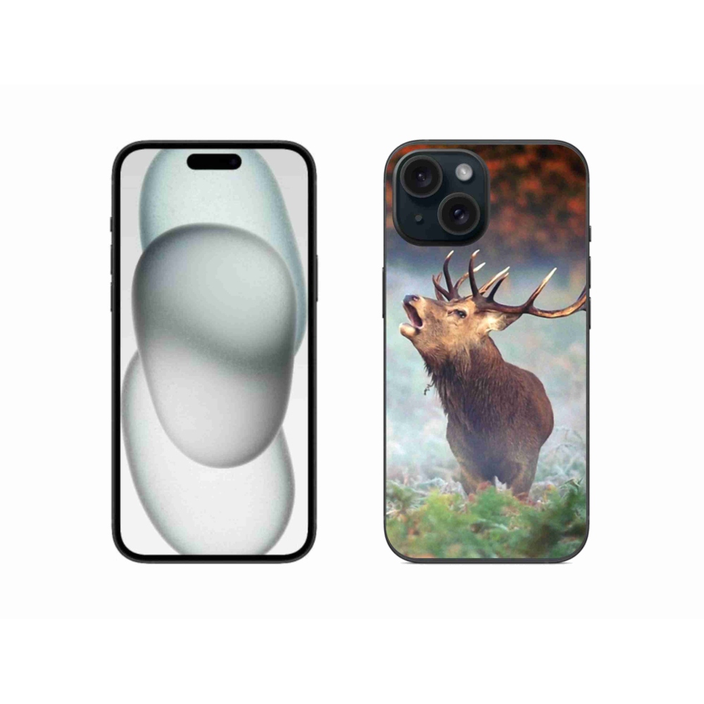 Gélový obal mmCase na iPhone 15 - jeleň 2