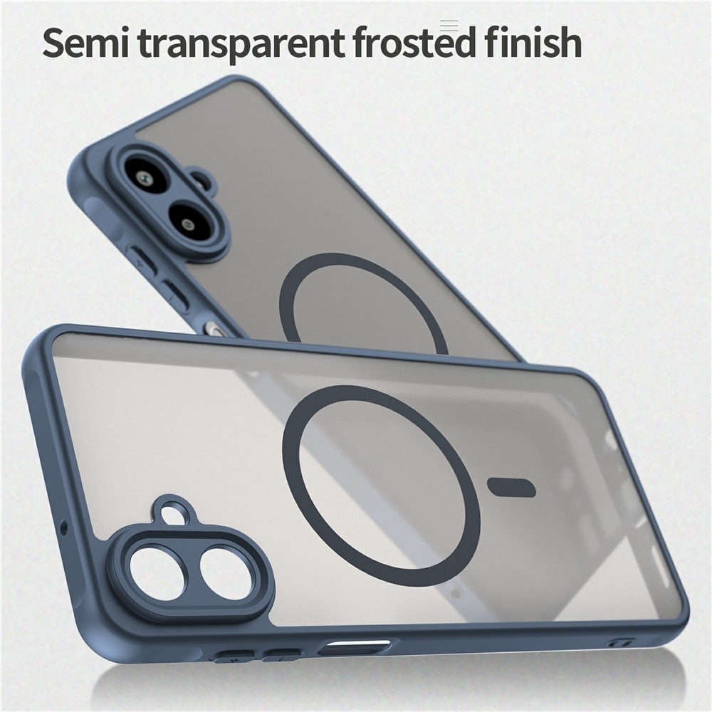 Case matný gélový obal s MagSafe na Samsung Galaxy A07 4G - modrý
