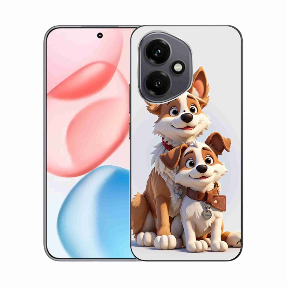 Gélový kryt mmCase na Honor 400 - kreslenie psy