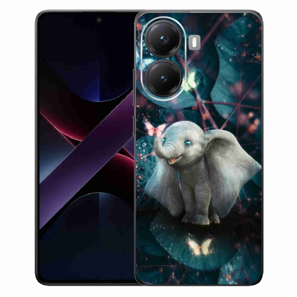 Gélový kryt mmCase na Xiaomi Poco X7 Pro 5G - roztomilý slon