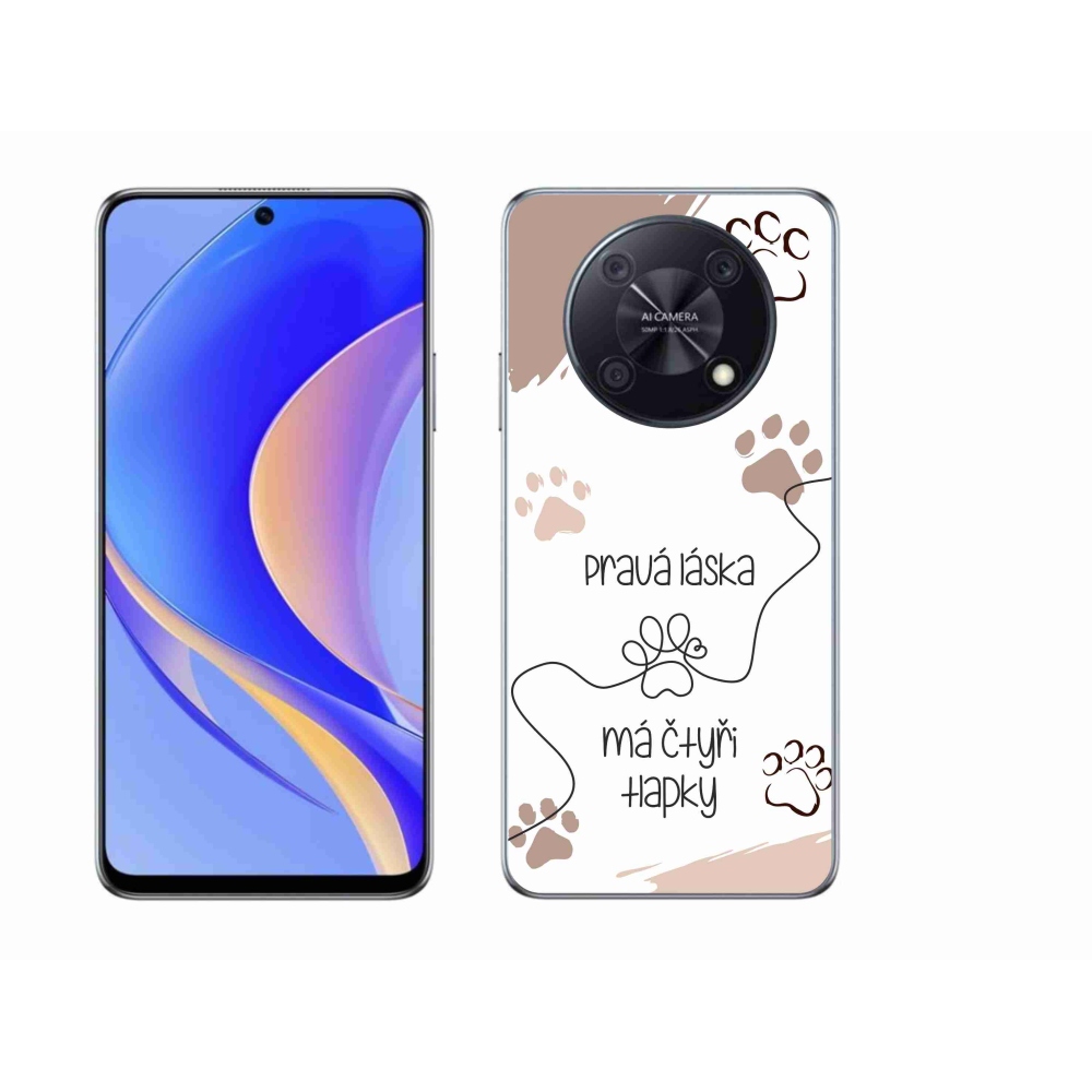 Gélový kryt mmCase na Huawei Nova Y90 - psí motív 1 biele pozadie