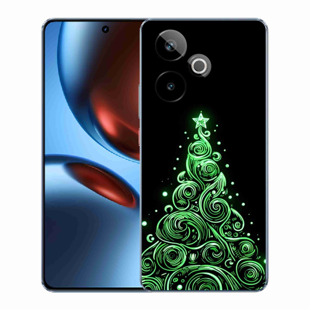 Gélový kryt mmCase na Realme GT 7 5G/GT 7T 5G - neónový vianočný stromček 3