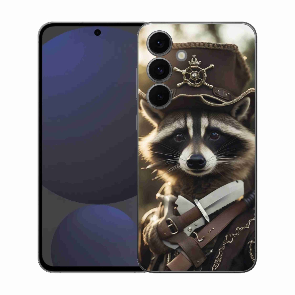 Gélový kryt mmCase na Samsung Galaxy S25 FE - mýval v uniforme
