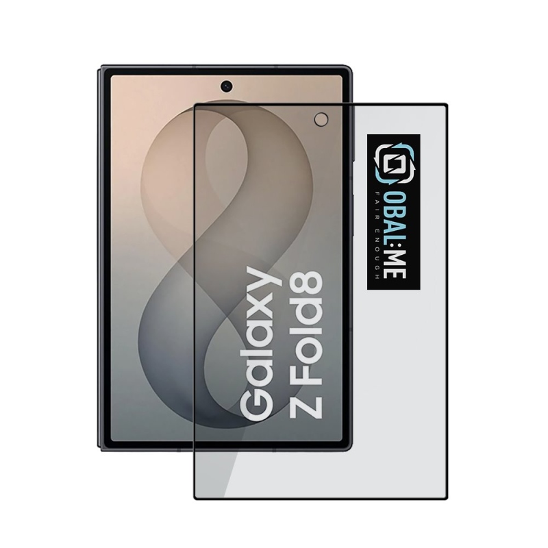 OBAL:ME Privacy 5D tvrdené sklo pre Samsung Galaxy Z Fold 8, čierne