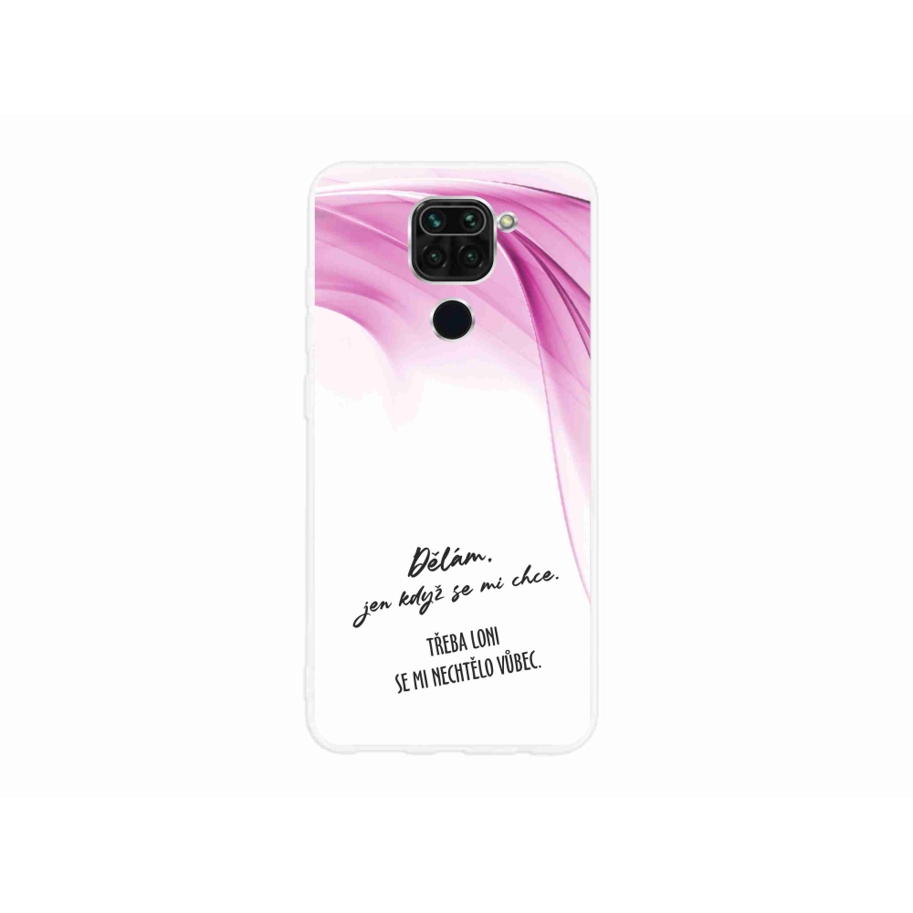 Gélový kryt mmCase na Xiaomi Redmi Note 9 - vtipný text 12 biele pozadie