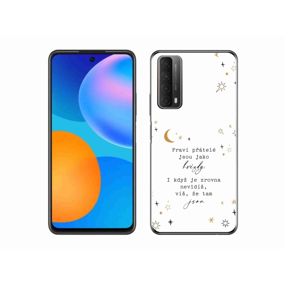 Gélový kryt mmCase na Huawei P Smart (2021) - citát 6 biele pozadie