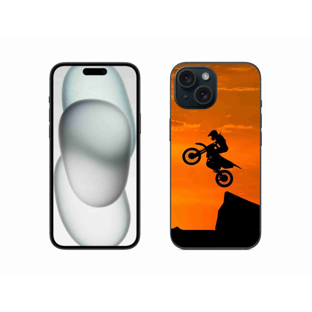 Gélový kryt mmCase na iPhone 15 - motocross