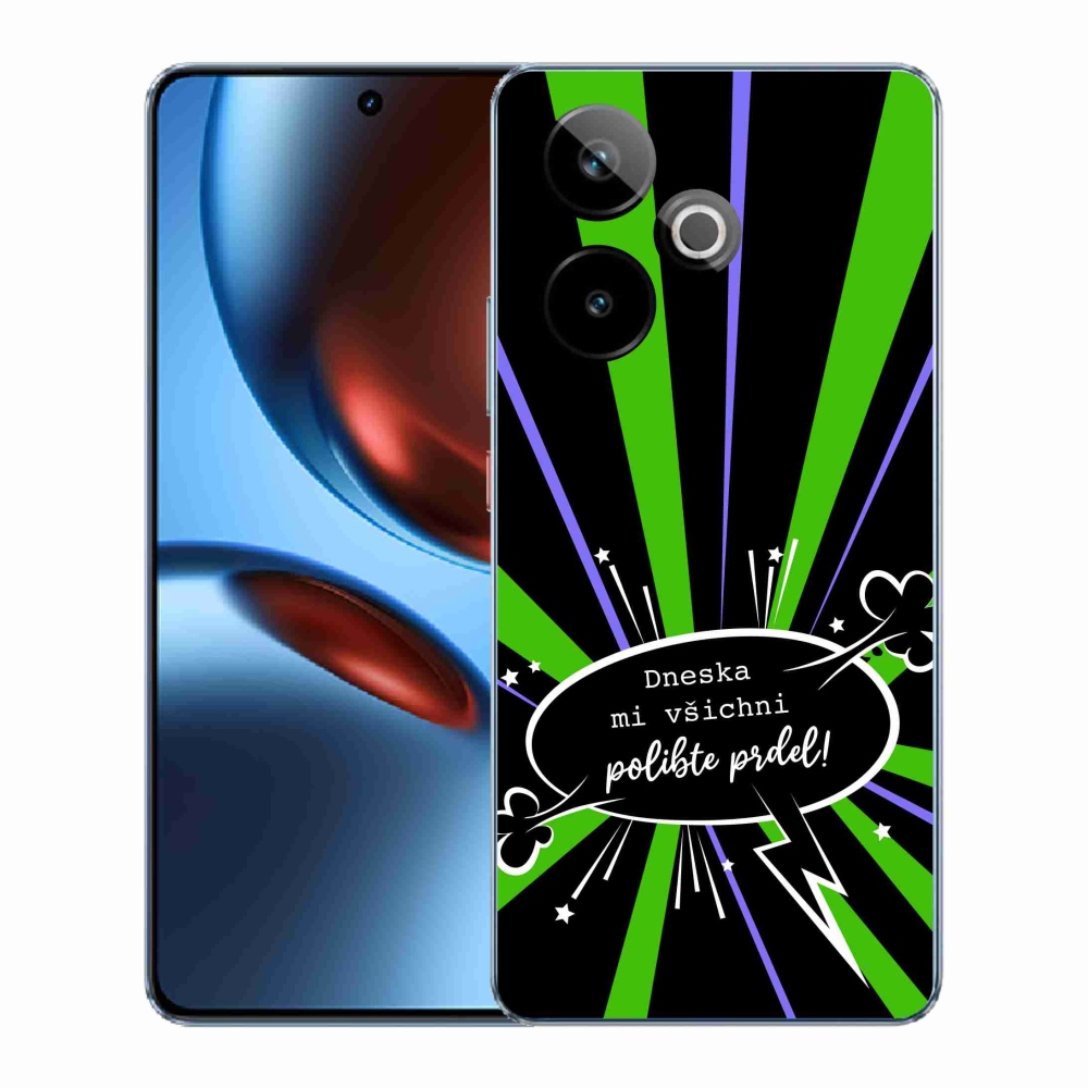 Gélový kryt mmCase na Realme GT 7 5G/GT 7T 5G - vtipný text 15 čierne pozadie