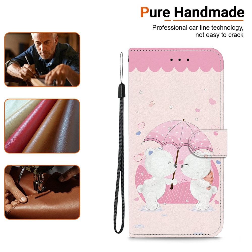 Versatile knižkové púzdro na Xiaomi Redmi 15 4G (171mm) - medvedíci