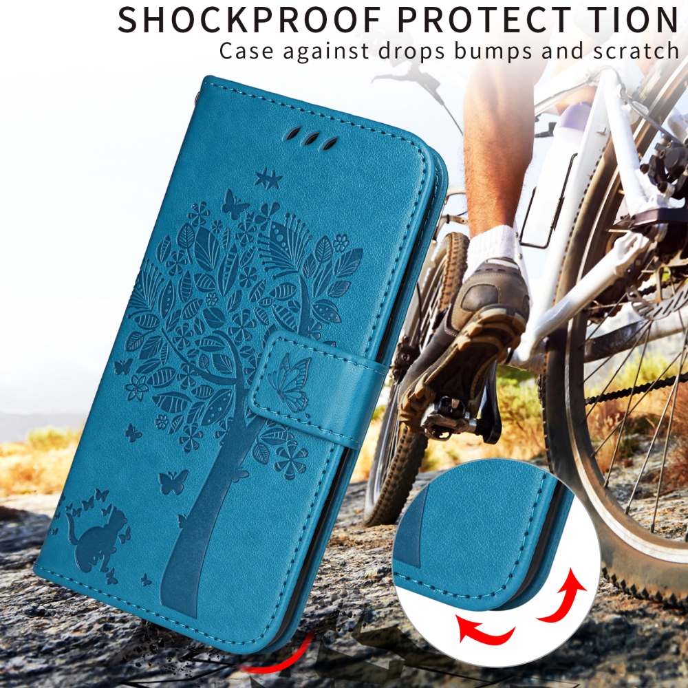 Trees knižkové púzdro na Xiaomi Poco F7 5G - modré