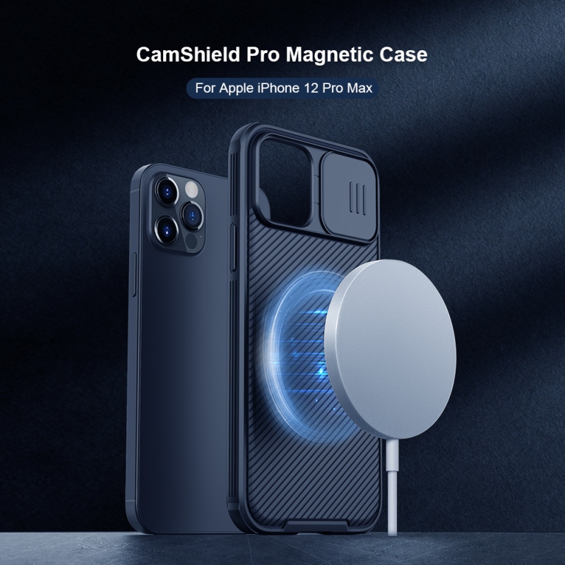 Nillkin CamShield PRE Magnetic Zadný Kryt pre Apple iPhone 12 Pro Max 6.7 Black