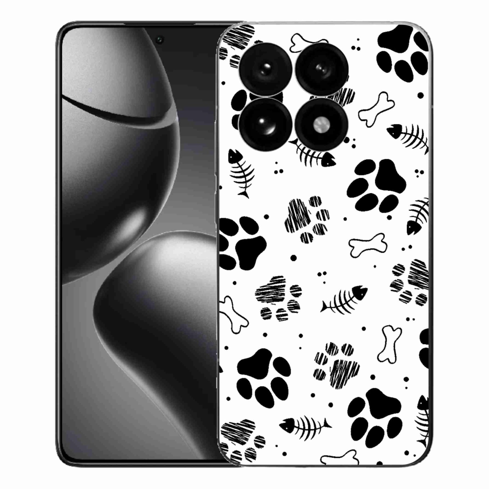 Gélový kryt mmCase na Xiaomi 15T - psie labky 1